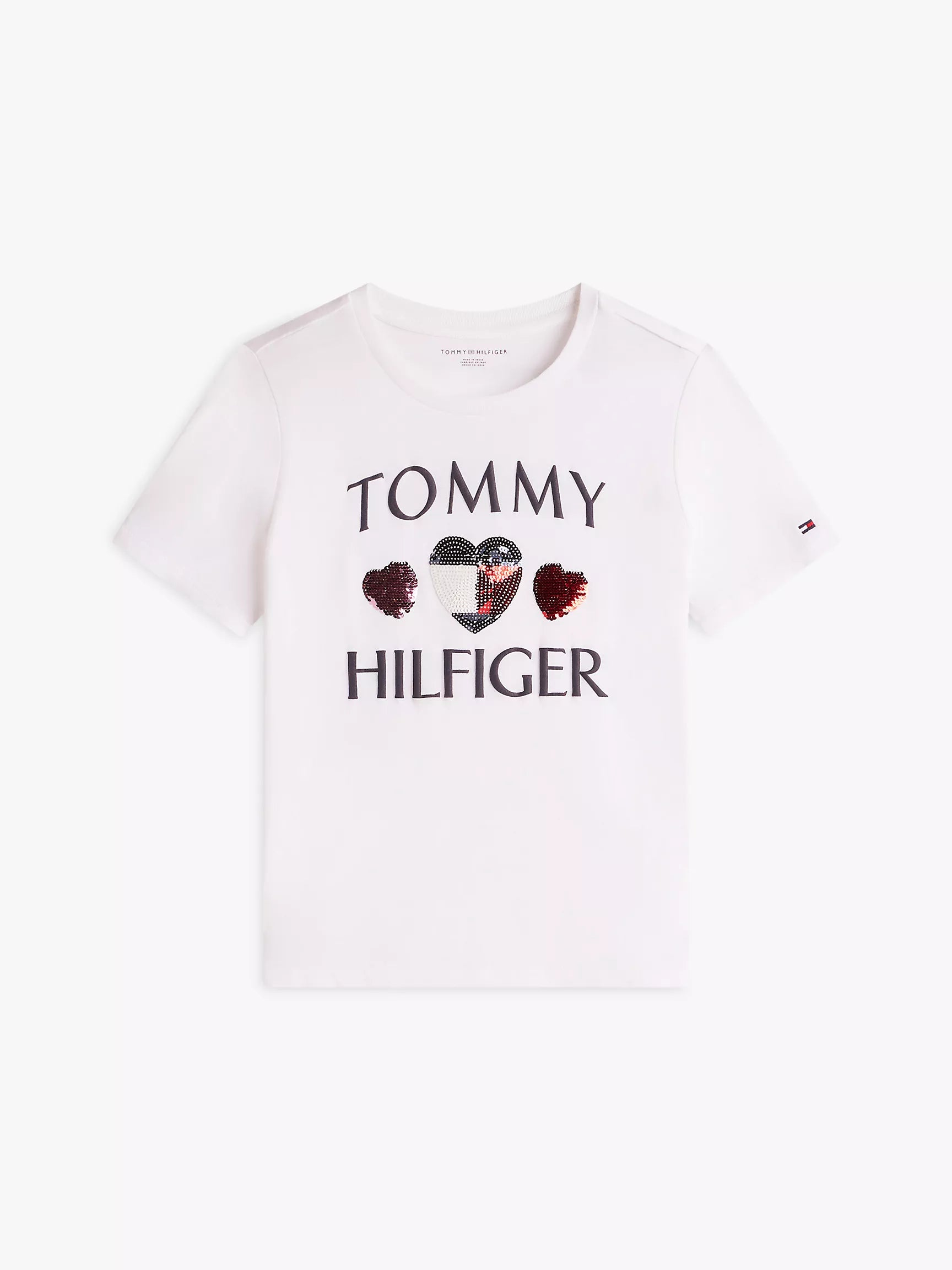 Kids' Sequin Heart Logo T-Shirt