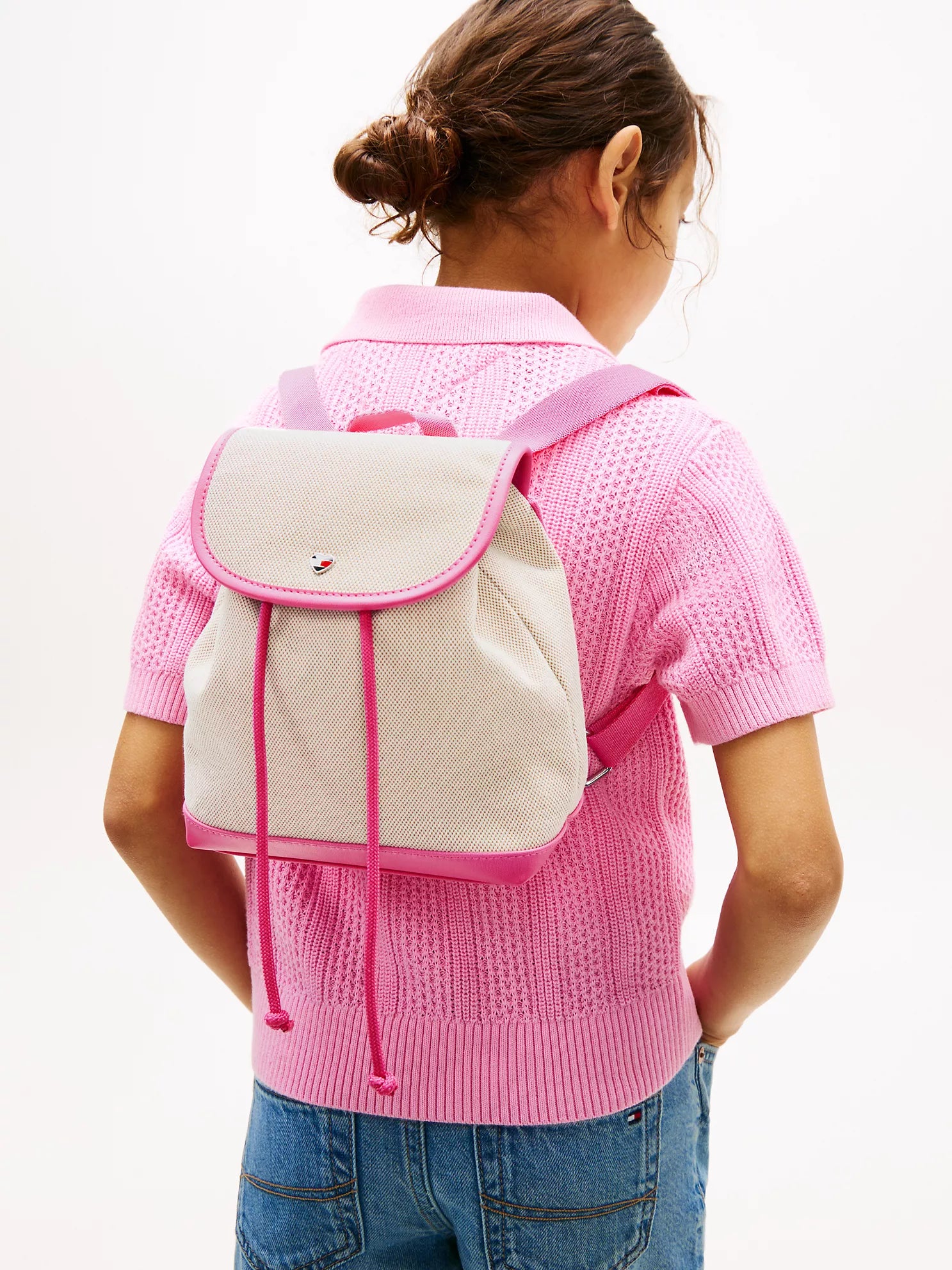 Girls Kids' Canvas Flap Backpack Tommy Hilfiger