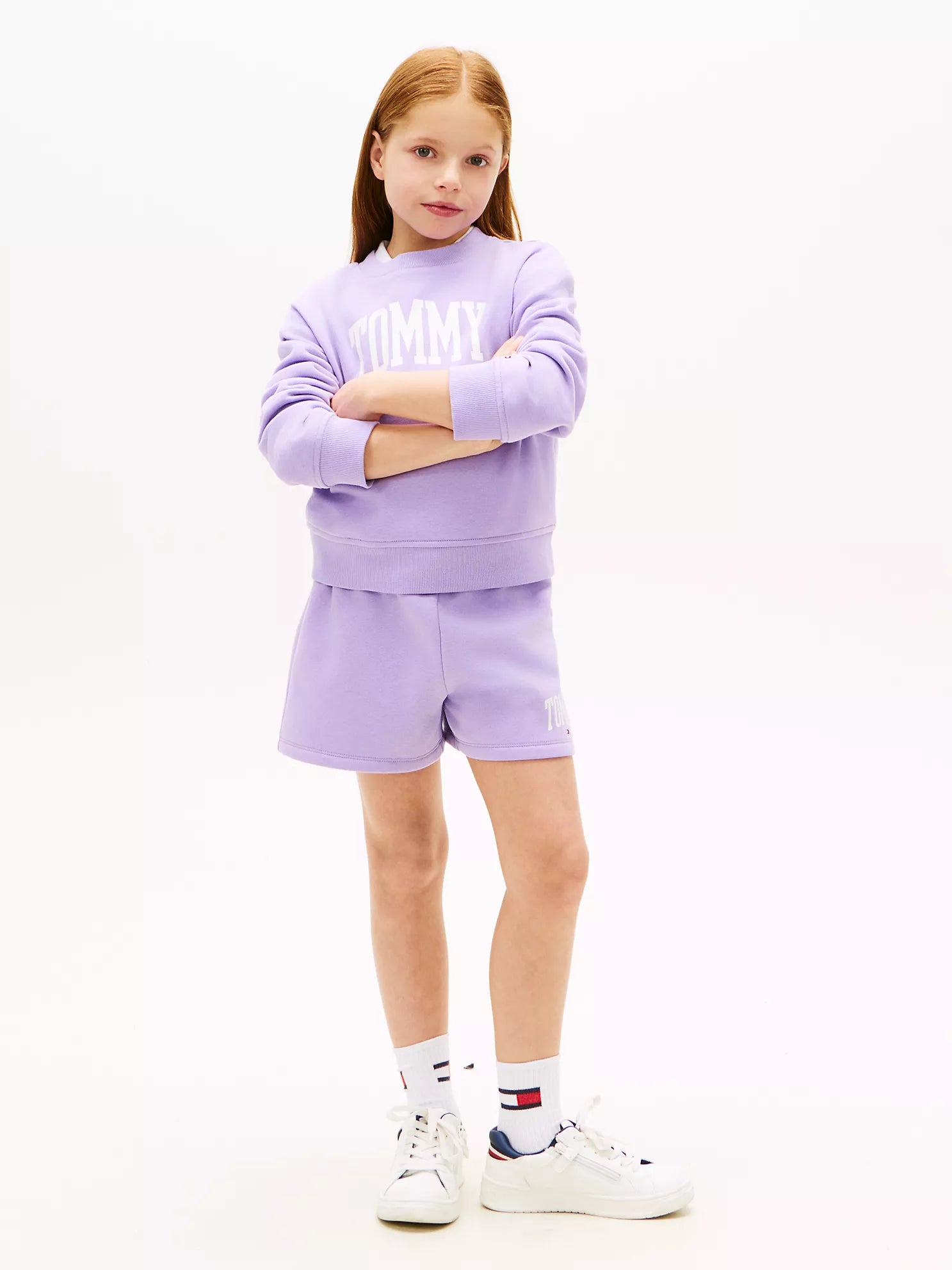 Girls Tommy Logo Sweatshort Tommy Hilfiger