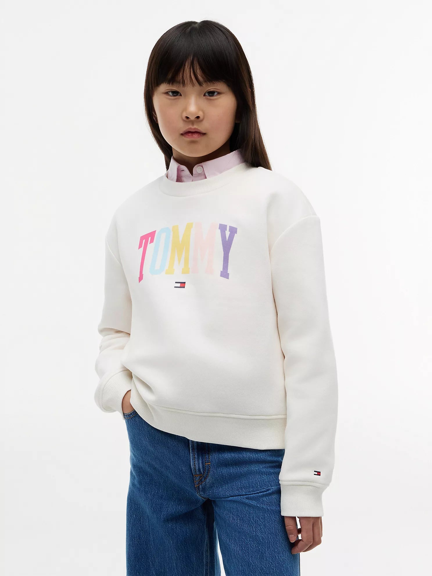 Girls Kids' Multicolor Tommy Logo Sweatshirt Tommy Hilfiger