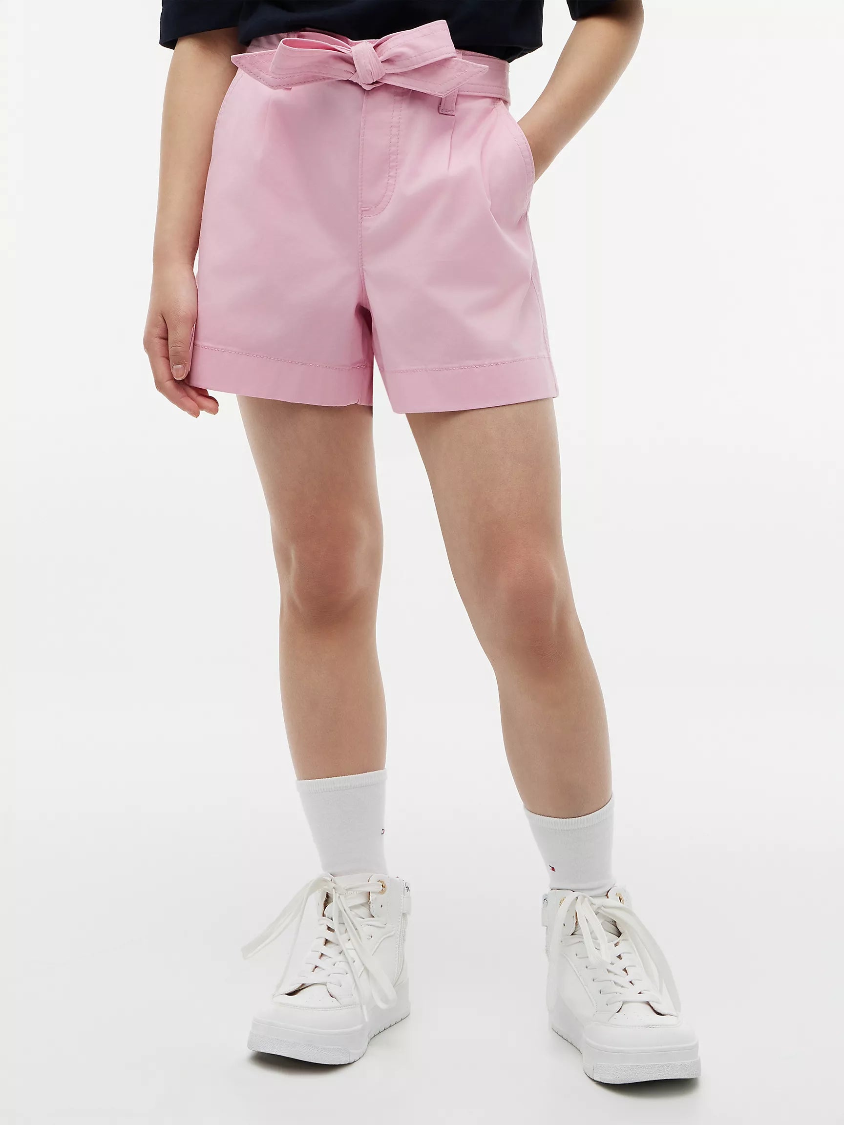 Kids' Belted Stretch Pull-On Short