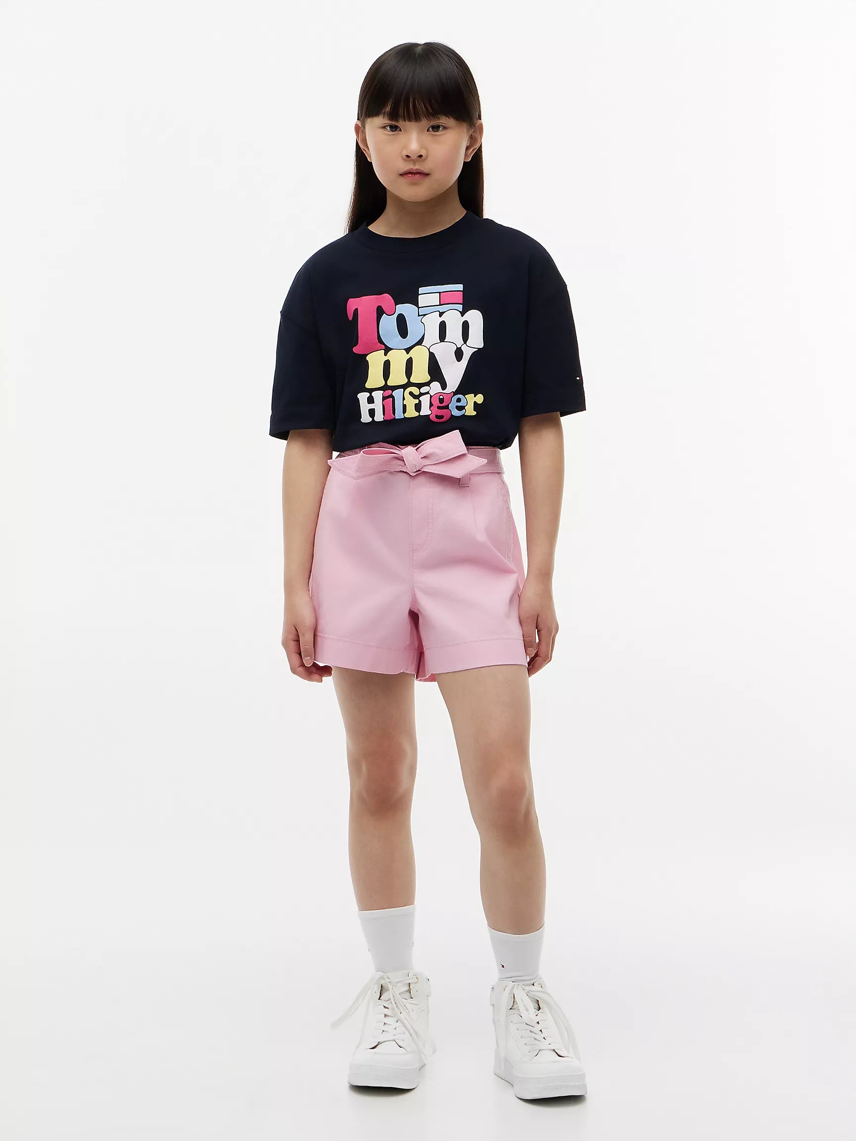 Kids' Belted Stretch Pull-On Short