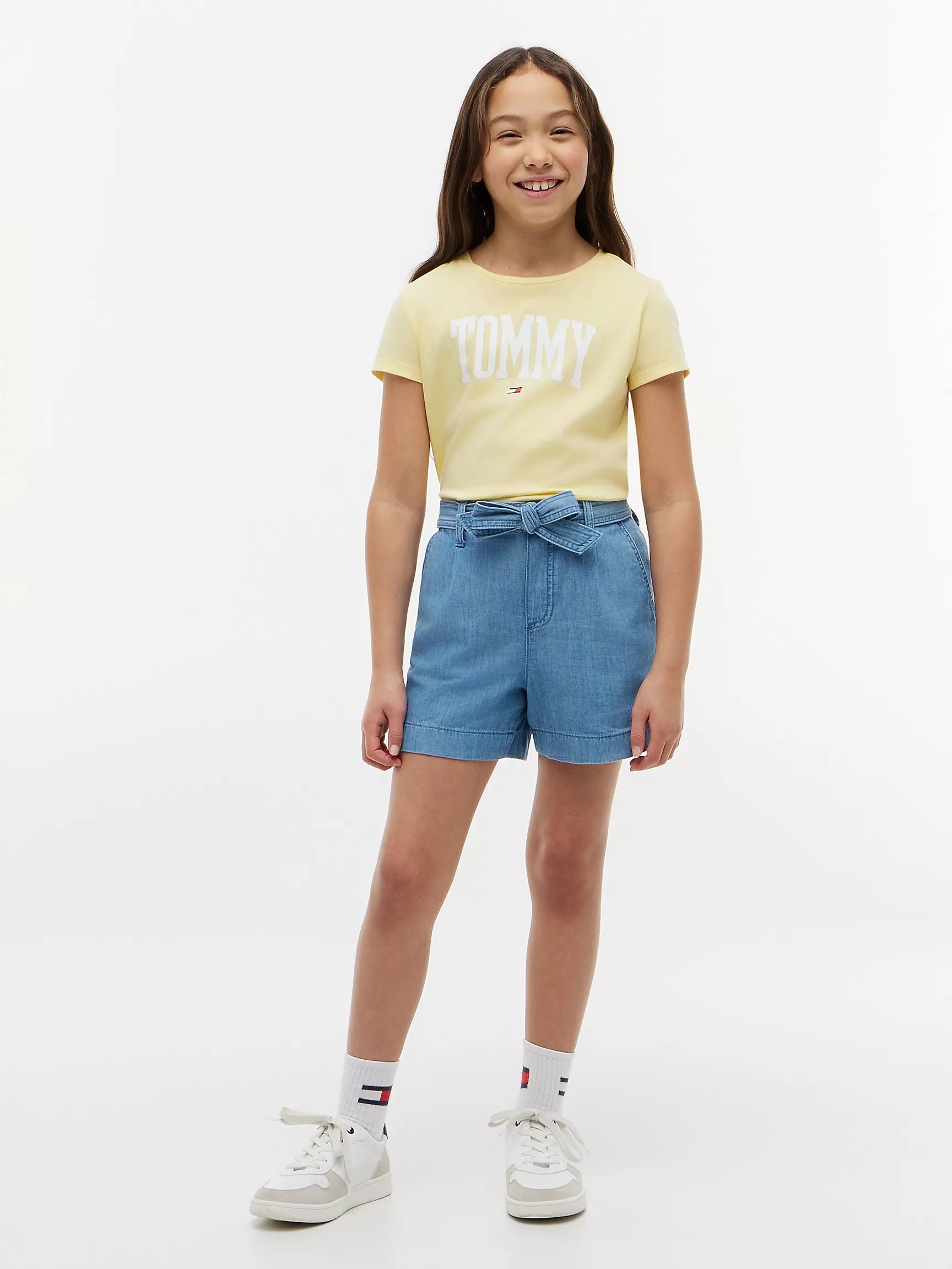Belted Stretch Pull-On Short 8-10