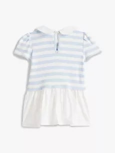 Babies' Stripe Mixed Media Dress