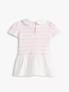 Babies' Stripe Mixed Media Dress
