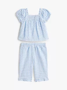 Babies' Gingham Top & Pant Set