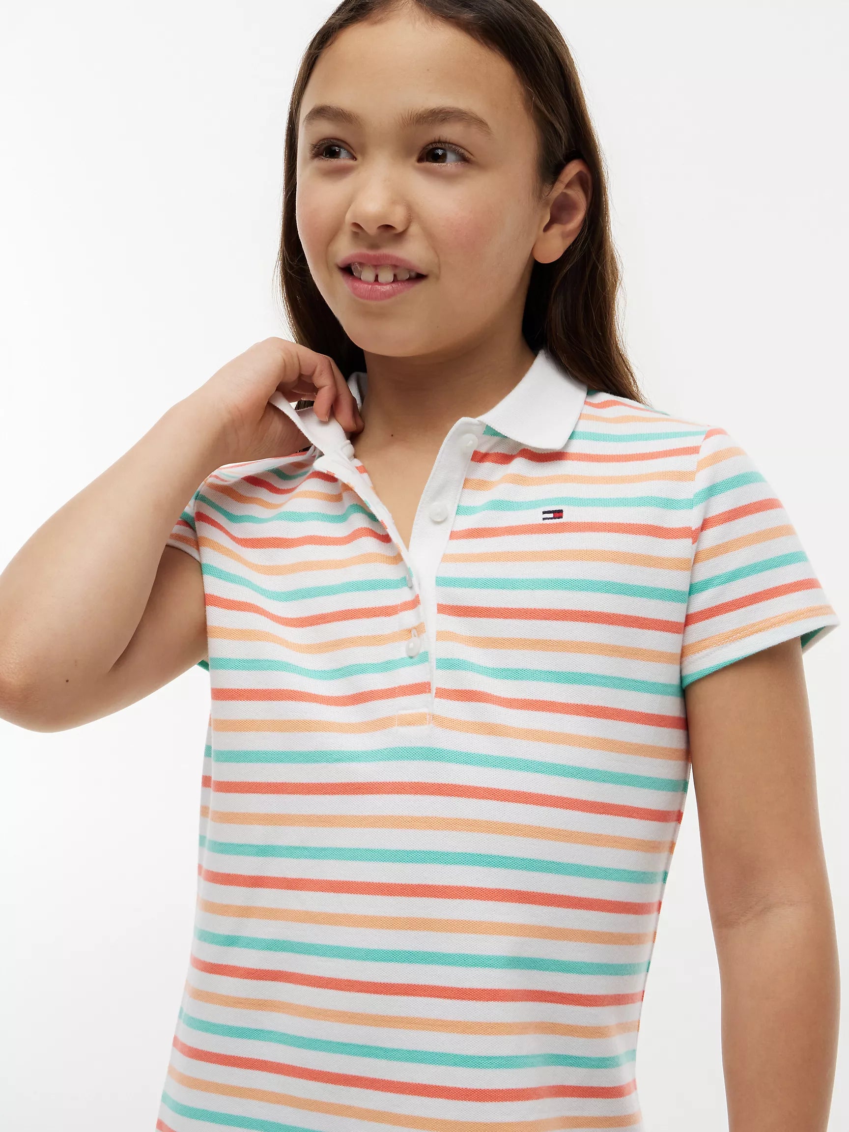 Kids' Multistripe Polo Dress