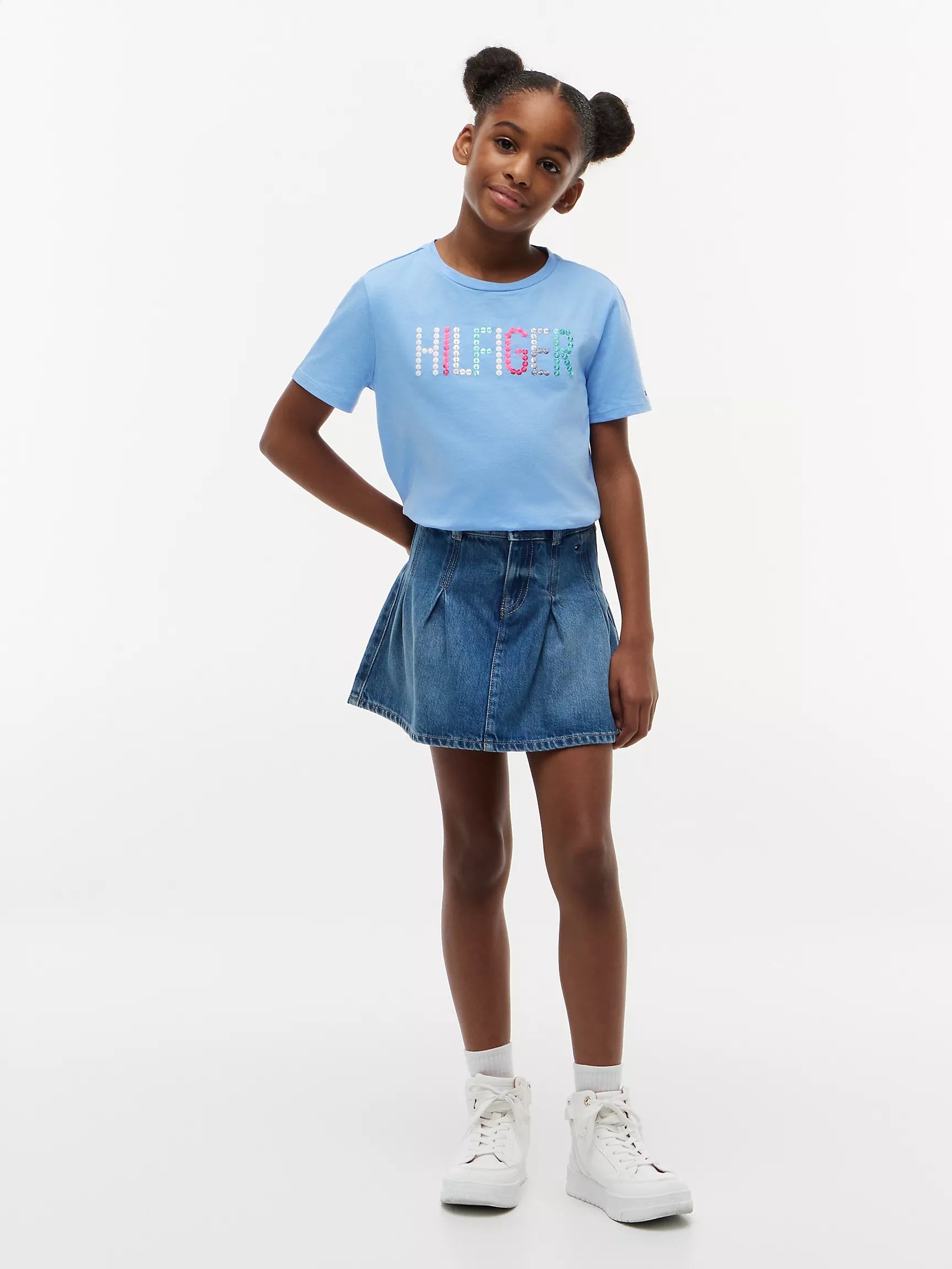 Kids' Sequin Hilfiger Logo T-Shirt