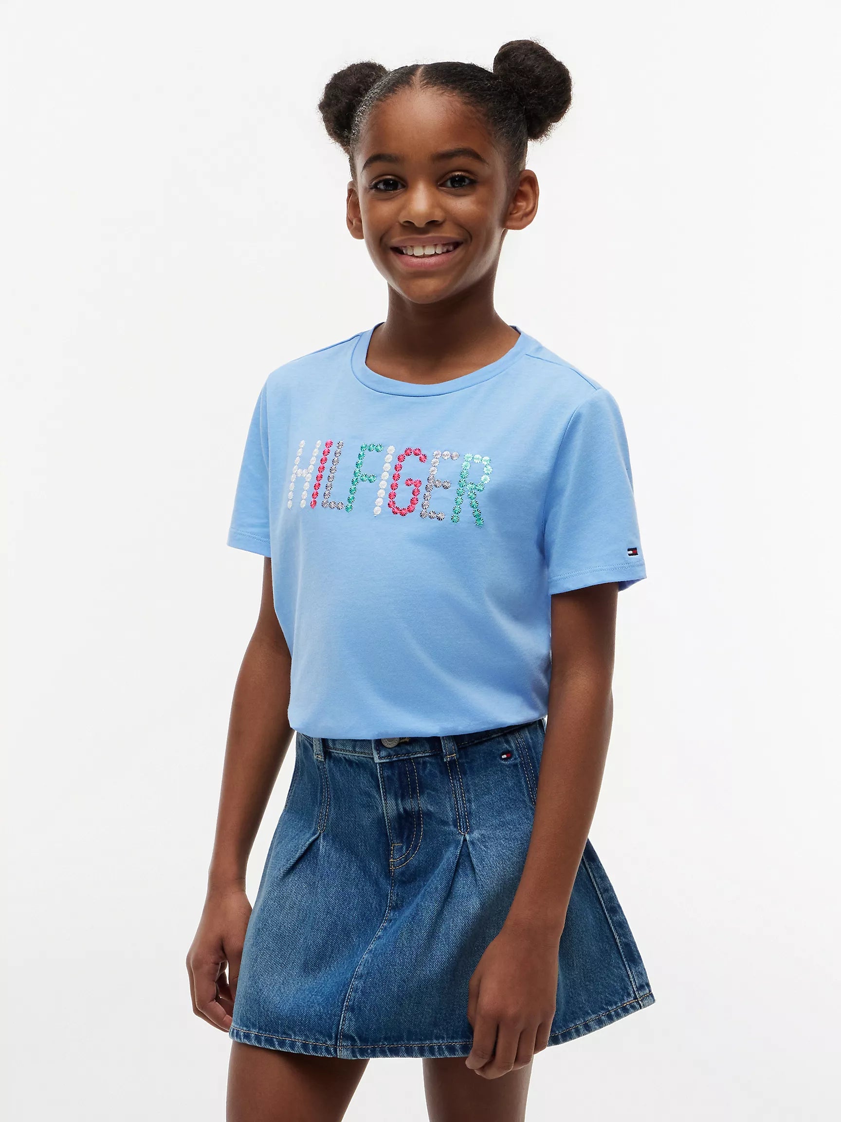 Kids' Sequin Hilfiger Logo T-Shirt