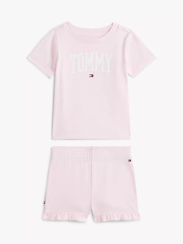 Babies' Tommy Logo T-Shirt & Short Set