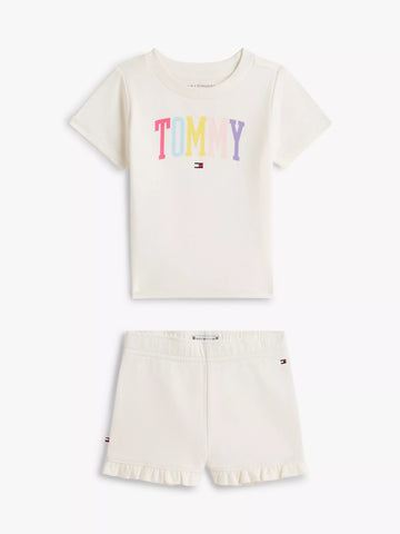 Babies' Tommy Logo T-Shirt & Short Set