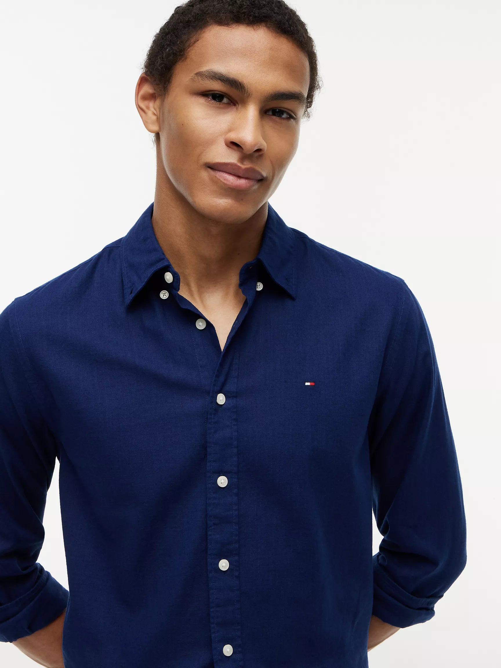 Regular Fit Linen-Blend Shirt