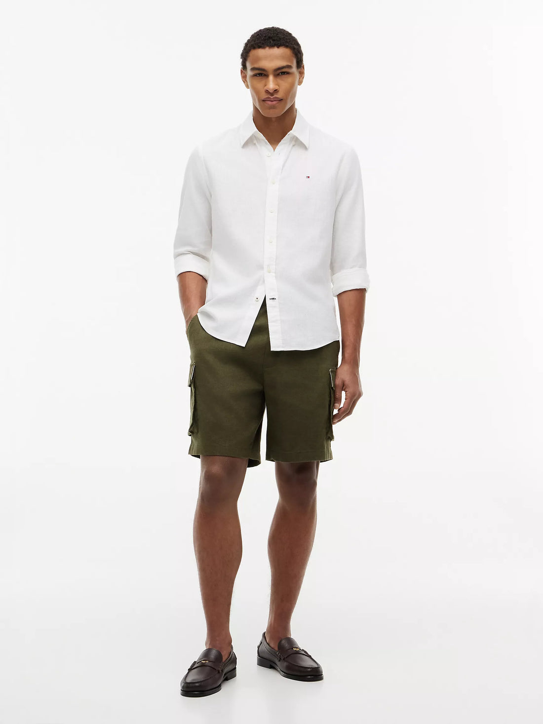 Regular Fit Linen-Blend Shirt