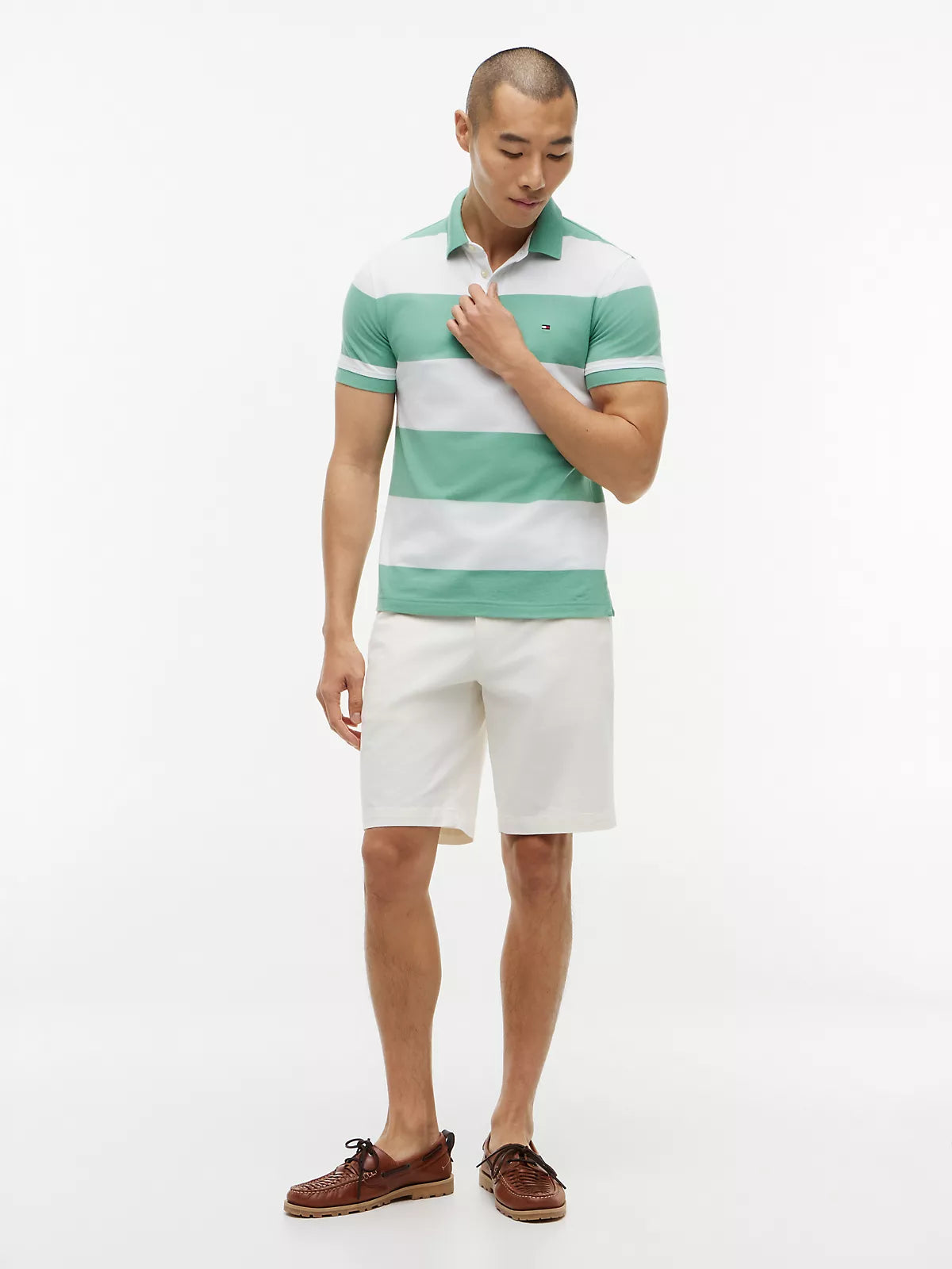Tommy Hilfiger Slim Fit Rugby-Stripe Polo men