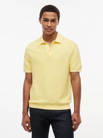 Tommy Hilfiger Short-Sleeve Waffled Sweater Polo Sz L