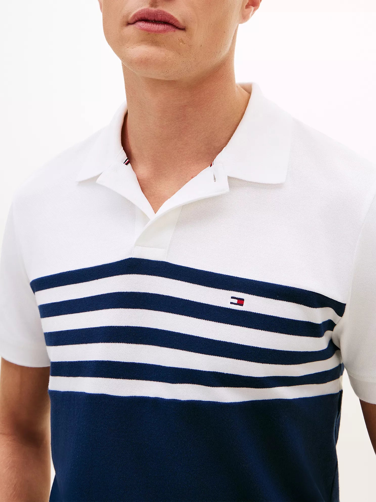 Tommy Hilfiger Regular Fit Colorblock Pique Polo men