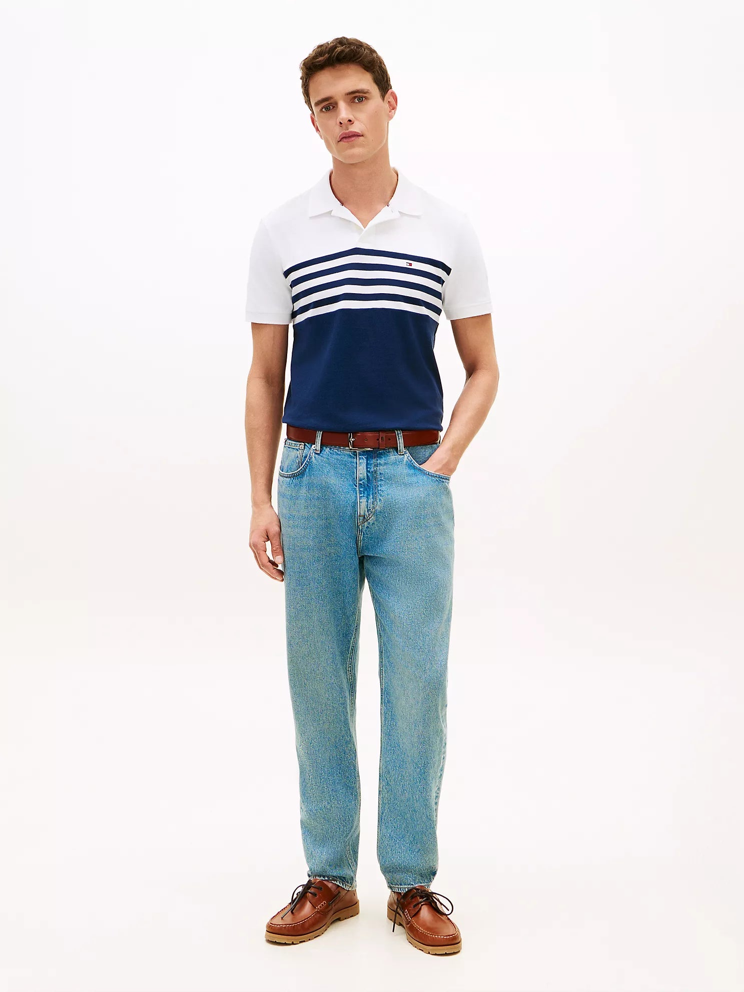 Tommy Hilfiger Regular Fit Colorblock Pique Polo men