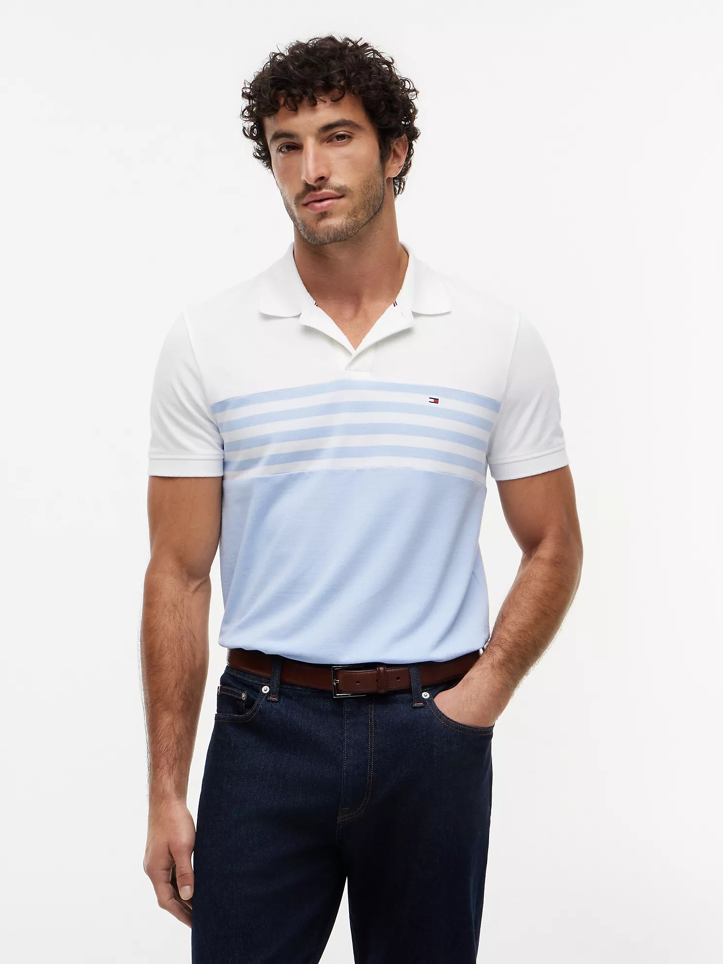 Tommy Hilfiger Regular Fit Colorblock Pique Polo men