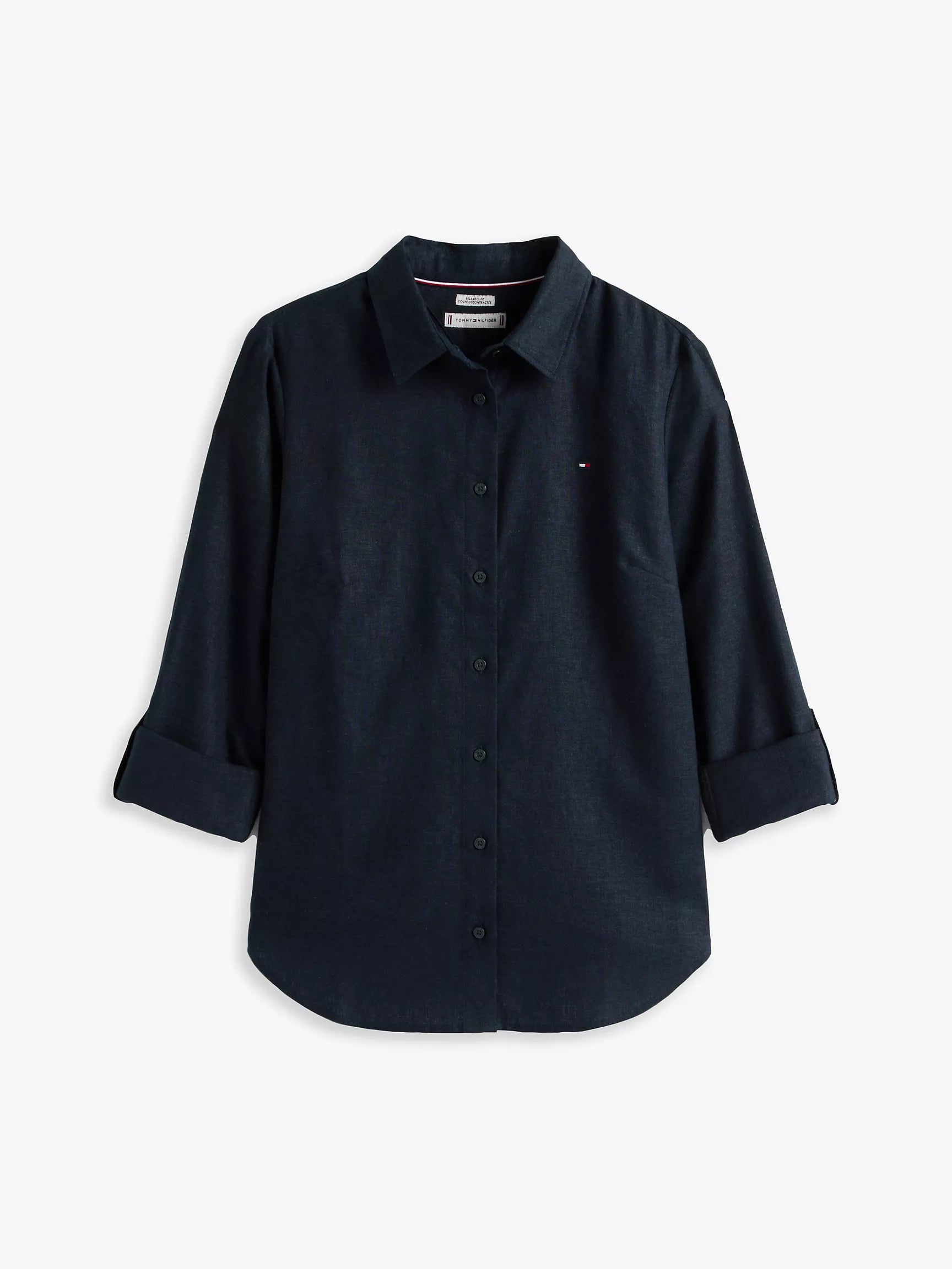 Relaxed Fit Linen-Blend Shirt
