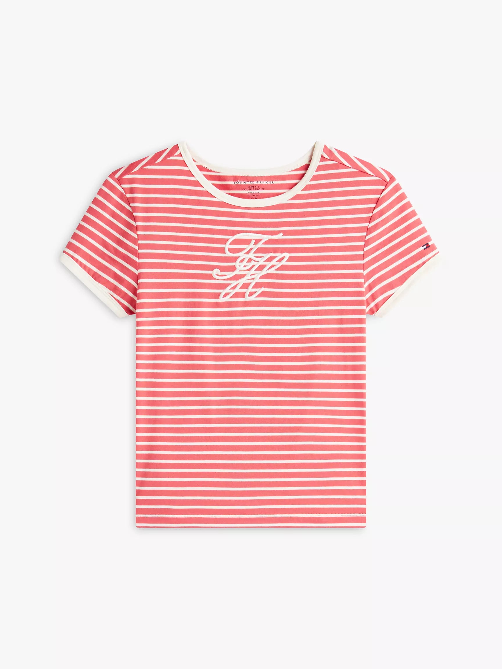 Script Monogram Striped Ringer T-Shirt