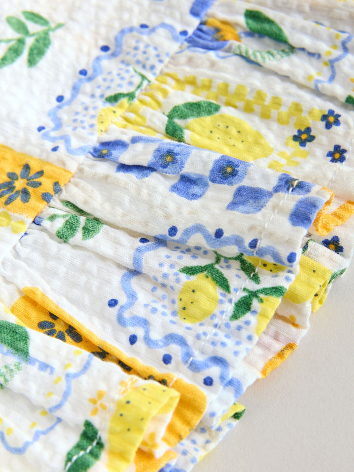 Yellow Lemon Baby Woven Top and Trousers Set 2 Piece (0mths-2yrs)