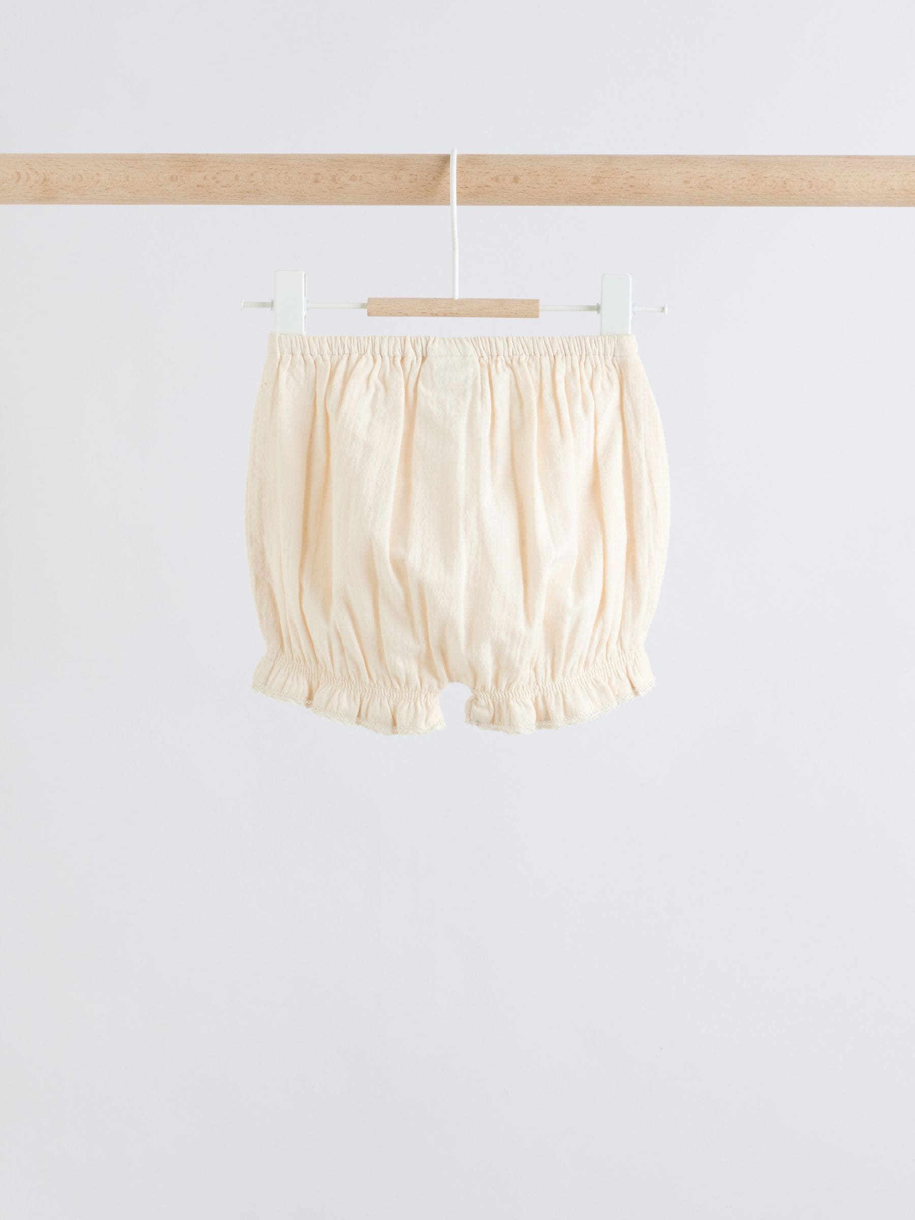 White Woven Baby Top and Shorts 2 Piece Set (0mths-2yrs)