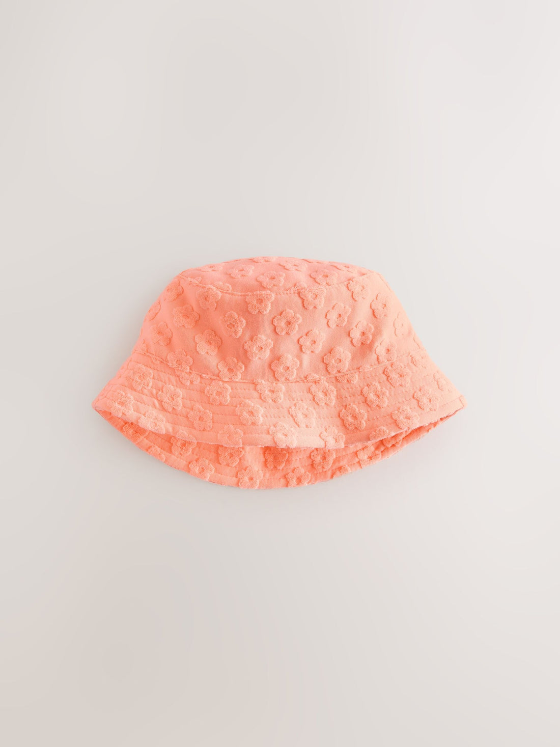 Pink/Orange Fluro Towelling Baby Bucket Hat 2 Pack (0mths-2yrs)