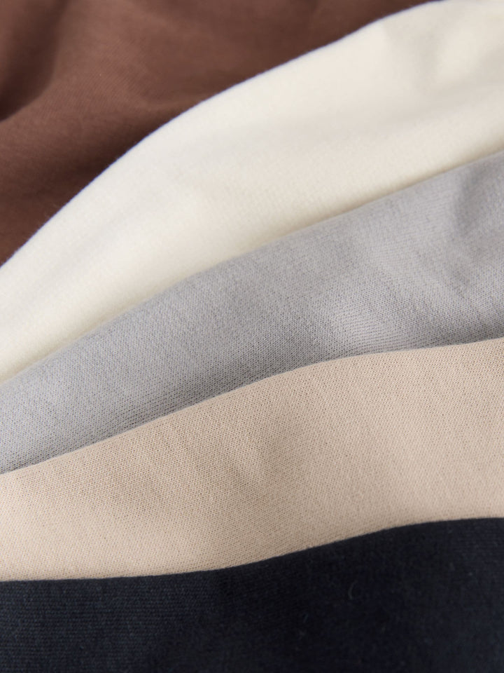 Chocolate Brown/Black/Stone/Grey Jersey Shorts 5 Pack (3mths-7yrs)