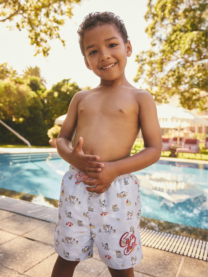 Blue Cath Kidston Swim Shorts (3mths-7yrs)