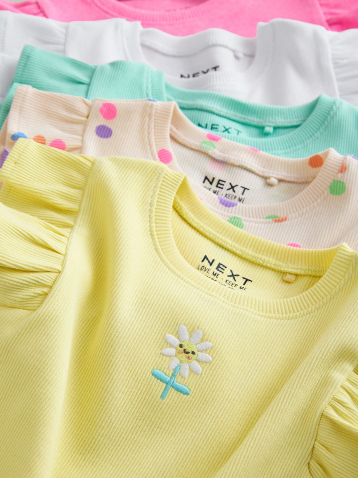 Bright Vests 5 Pack (3mths-7yrs)
