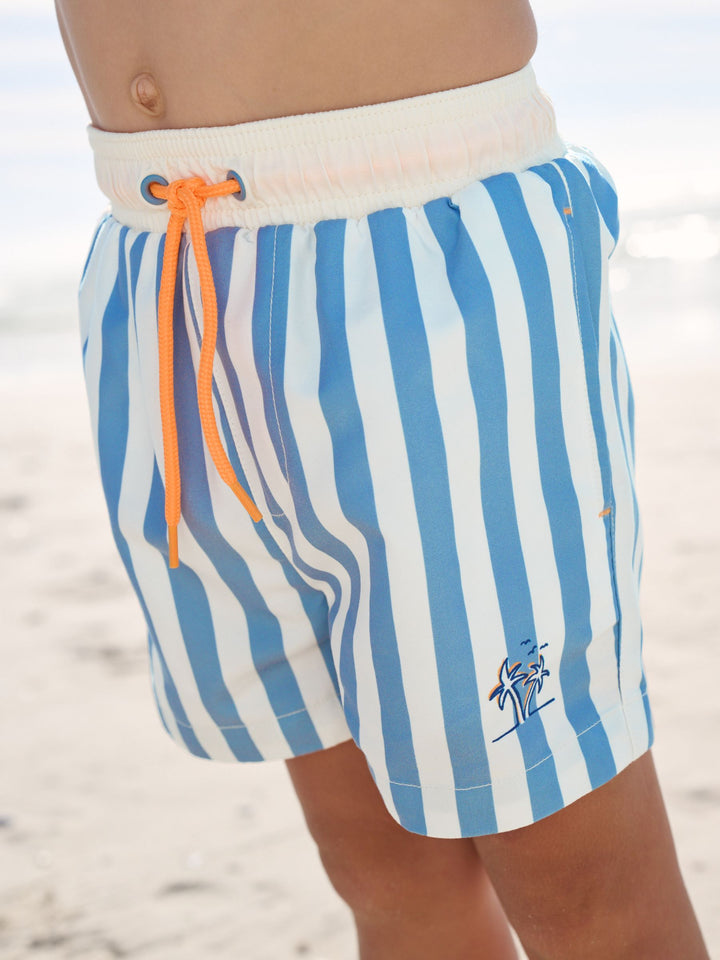 Blue Long Sleeve Sunsafe Rash Vest and Swim Shorts Set (3mths-7yrs)