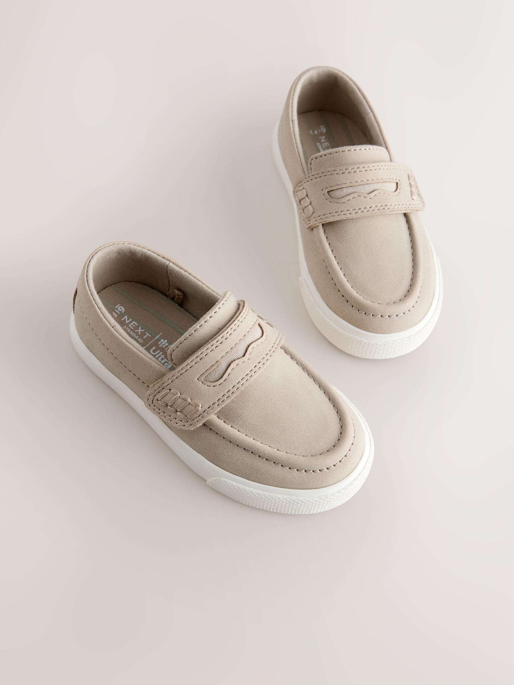 Neutral Wide Fit (G) Loafers