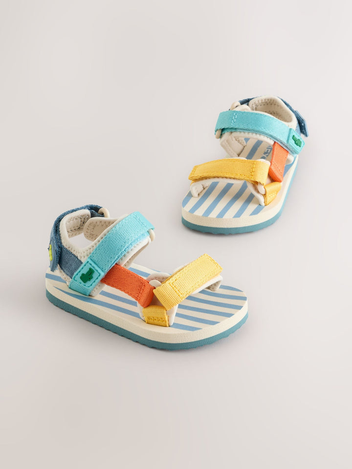 Multi Bright Standard Fit (F) Touch Fastening Trekker Walking Sandals