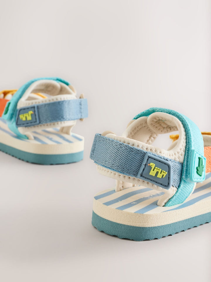 Multi Bright Standard Fit (F) Touch Fastening Trekker Walking Sandals