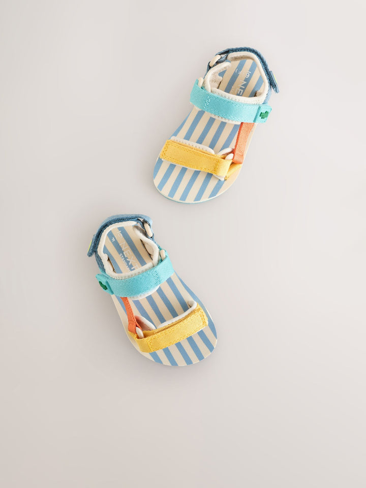 Multi Bright Standard Fit (F) Touch Fastening Trekker Walking Sandals
