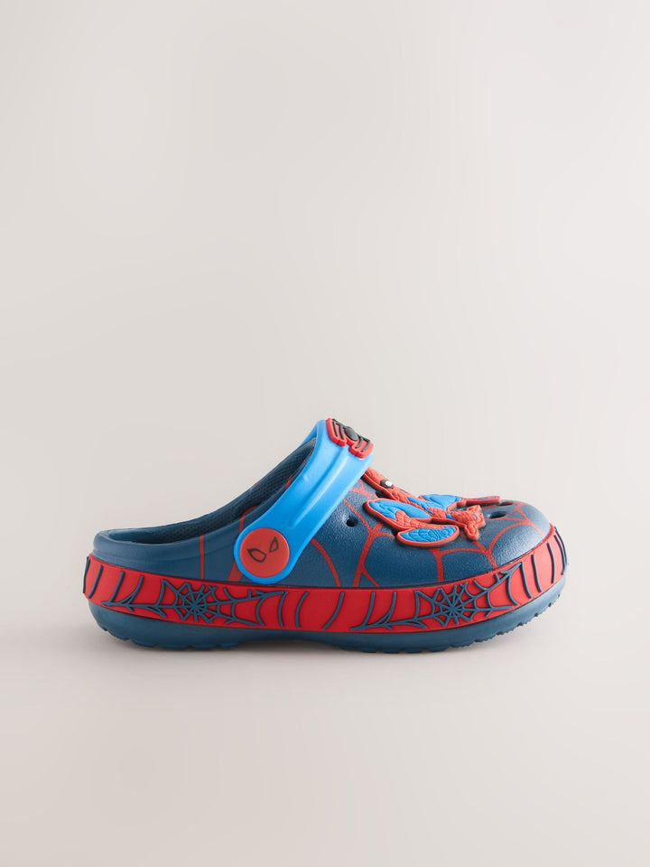 Navy Spiderman Clogs