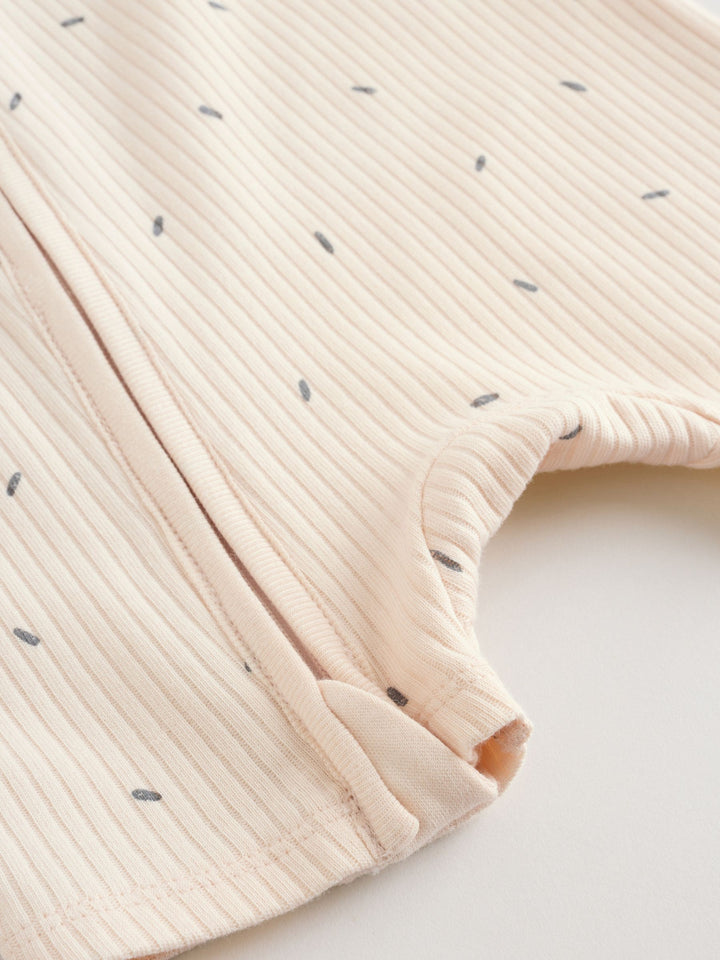Beige Two Way Zip Baby Rompers 3 Pack (0mths-3yrs)