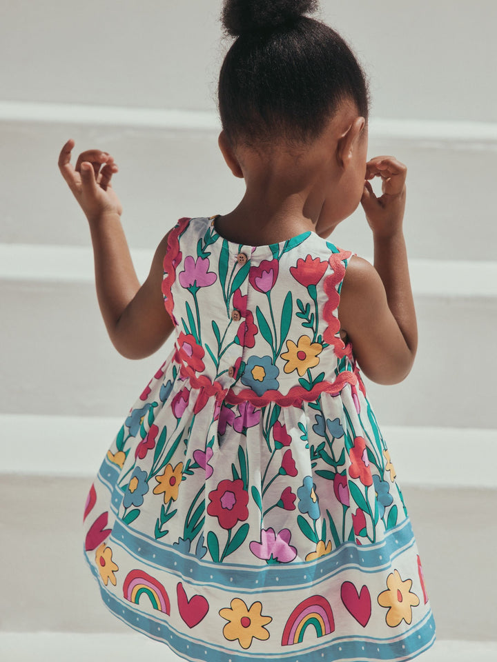 Multi Bright Ric Rac Dress (3mths-8yrs)