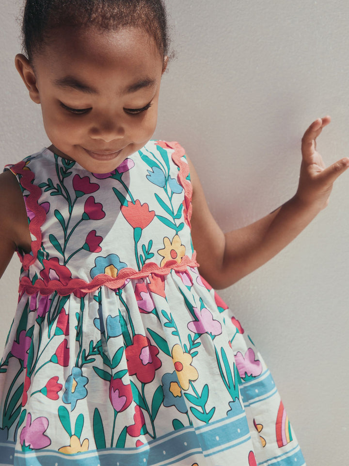 Multi Bright Ric Rac Dress (3mths-8yrs)