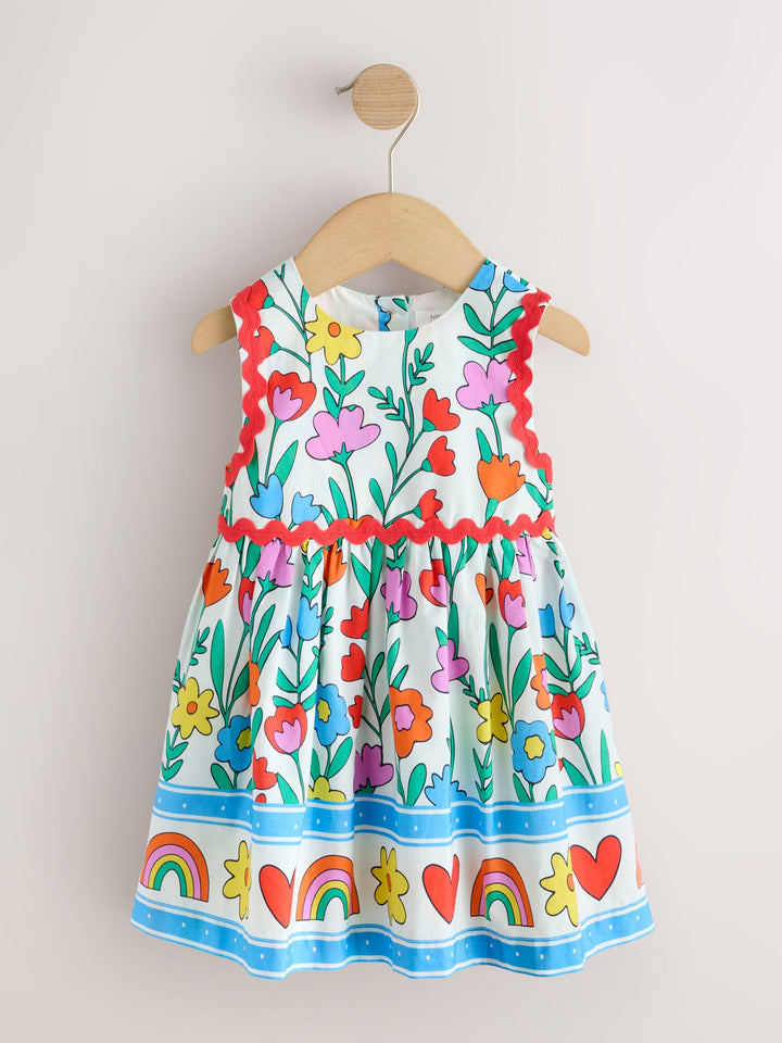 Multi Bright Ric Rac Dress (3mths-8yrs)