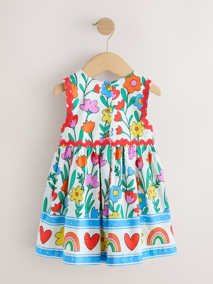 Multi Bright Ric Rac Dress (3mths-8yrs)