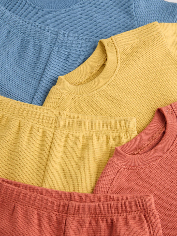 Orange/Blue/Yellow Tops and Shorts 6 Piece Baby Set (0mths-2yrs)