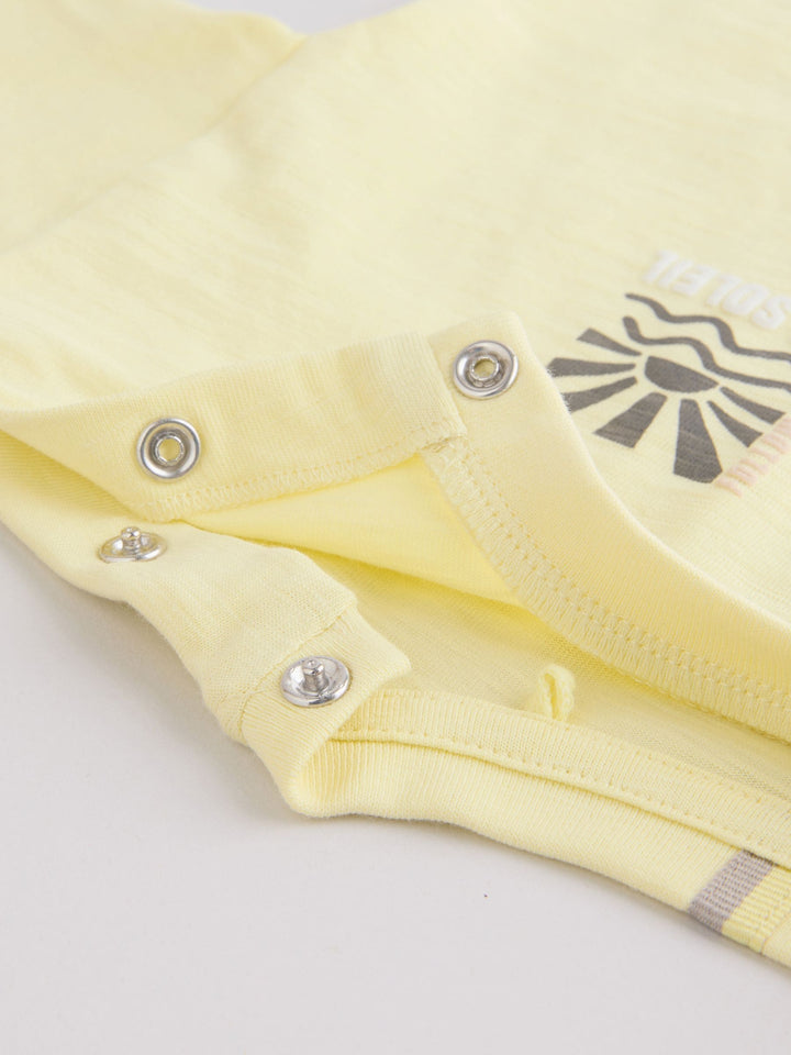 Mono/Fluro Yellow Palms Tops and Shorts Baby Set 6 Piece (0mths-3yrs)
