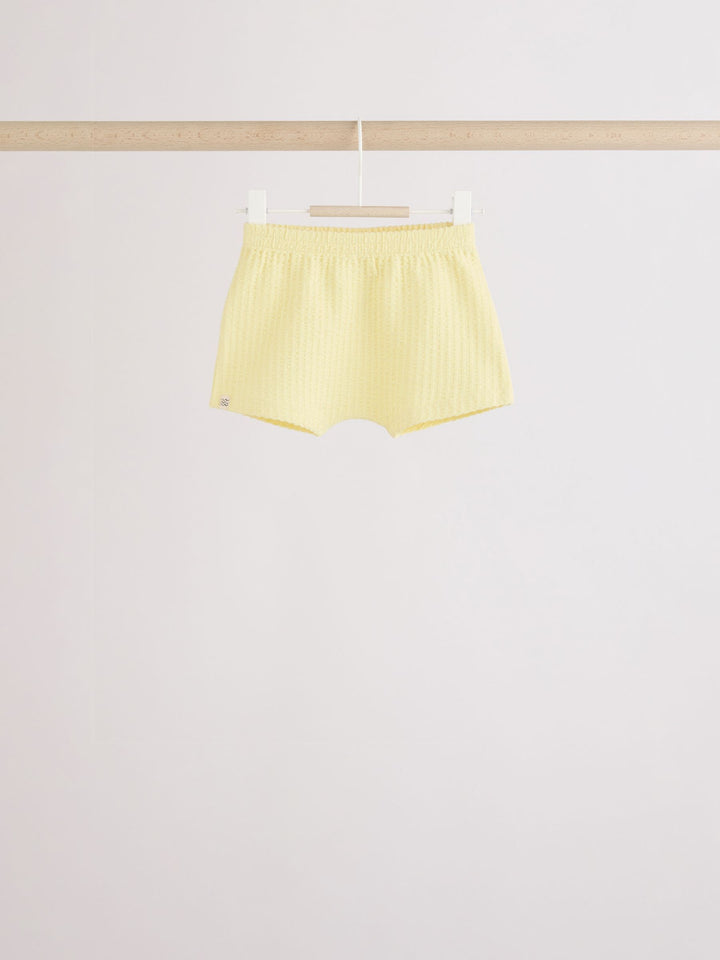 Mono/Fluro Yellow Palms Tops and Shorts Baby Set 6 Piece (0mths-3yrs)
