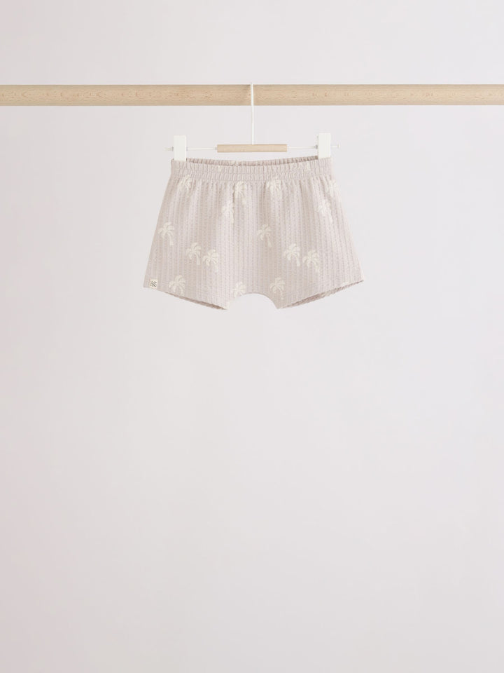 Mono/Fluro Yellow Palms Tops and Shorts Baby Set 6 Piece (0mths-3yrs)