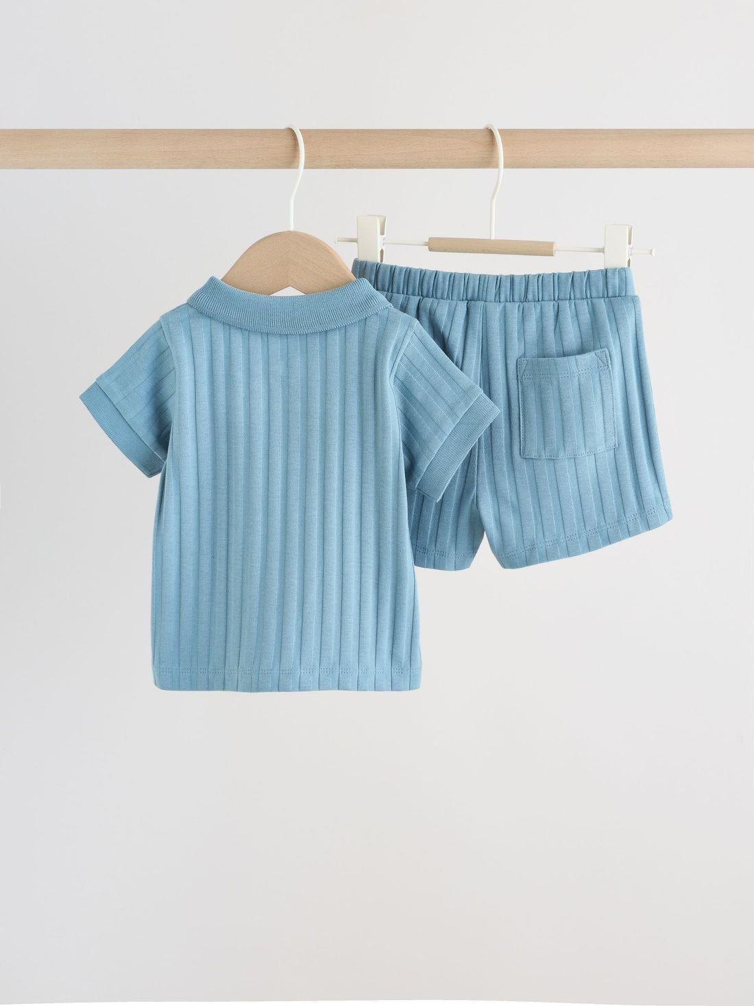 Blue Polo Top and Shorts Baby Set (0mths-2yrs)