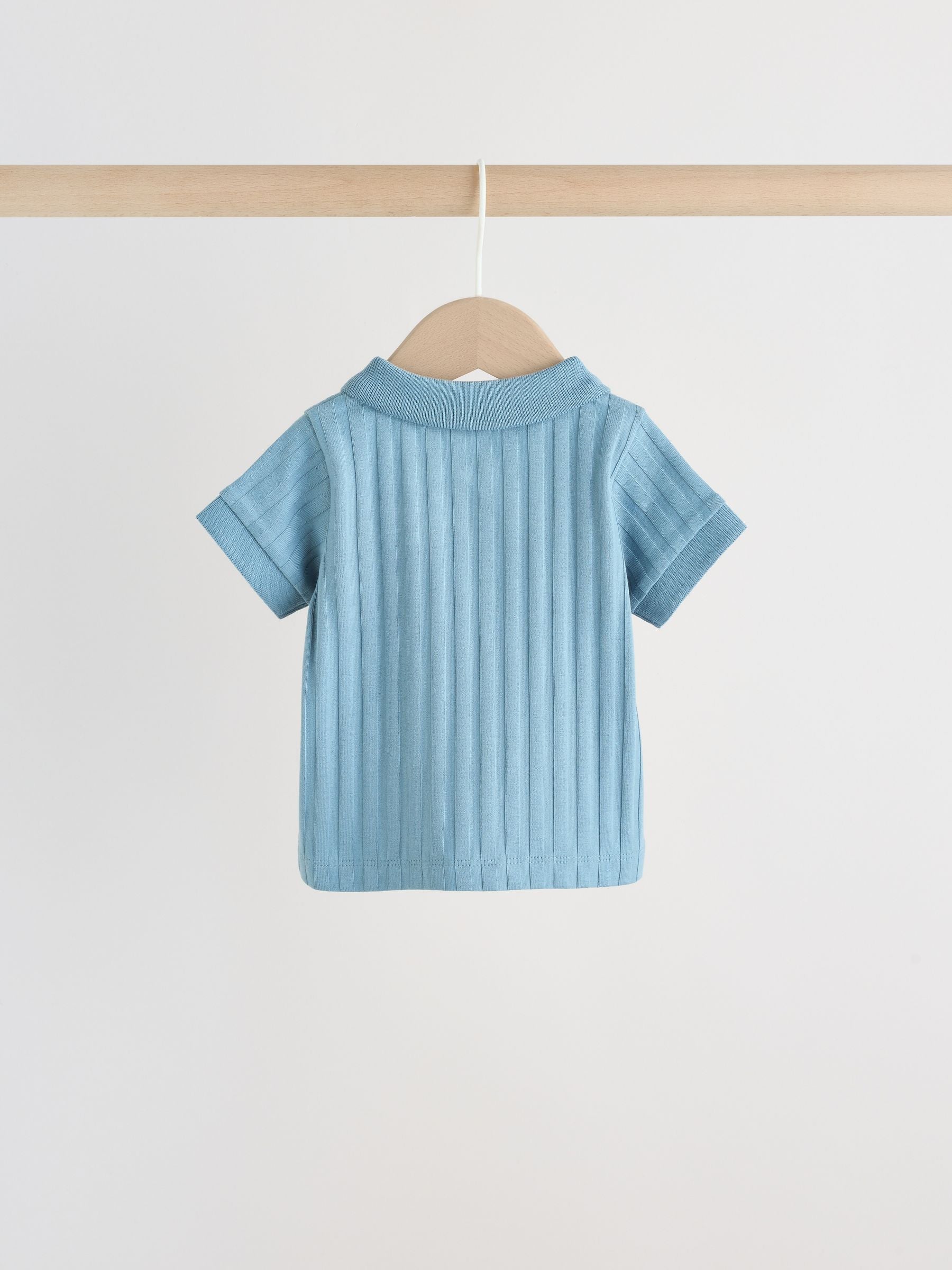 Blue Polo Top and Shorts Baby Set (0mths-2yrs)