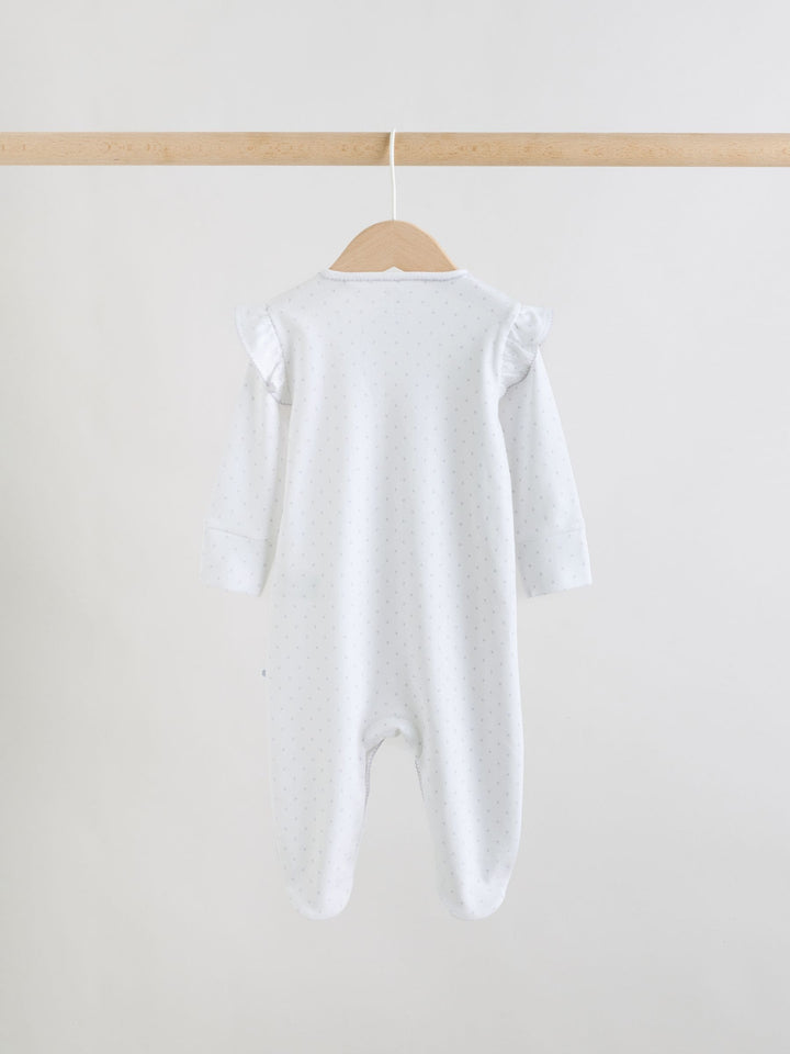 Lilac Purple Baby Sleepsuits 3 Pack (0mths-2yrs)