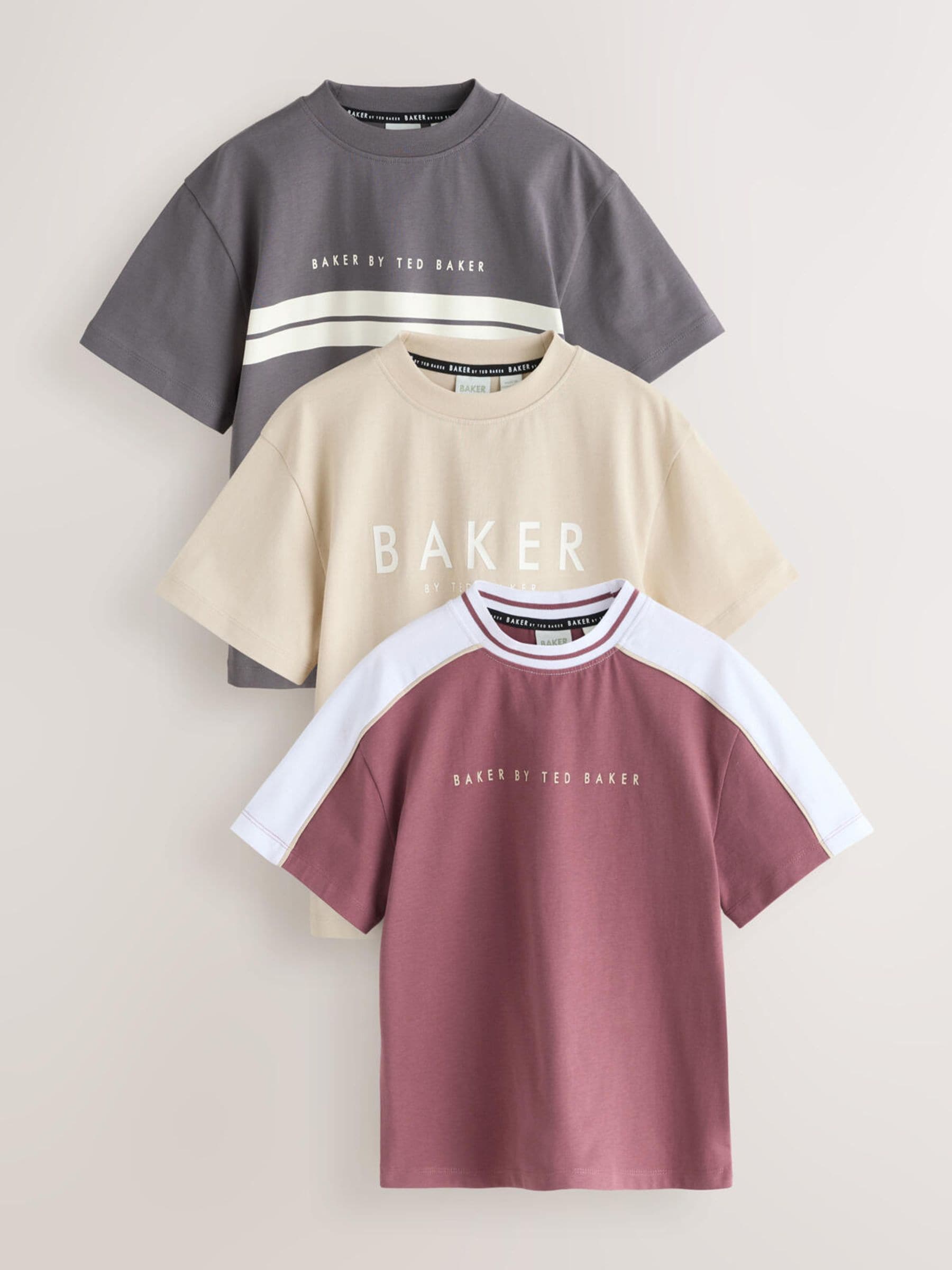 Baker by Ted Baker Colourblock T-Shirts 3 Pack