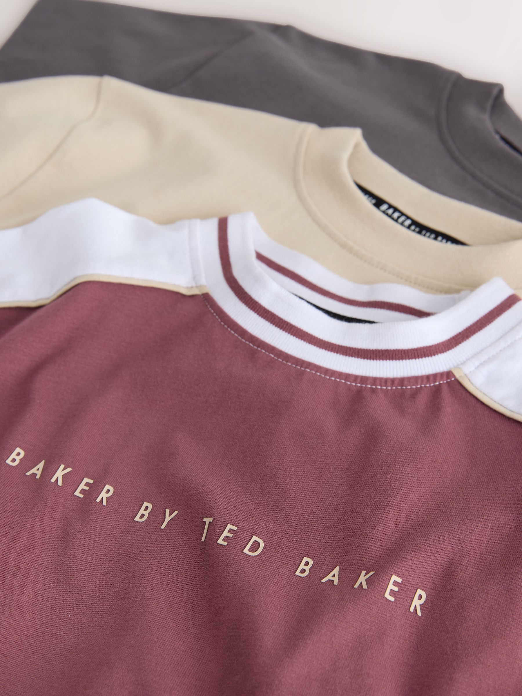 Baker by Ted Baker Colourblock T-Shirts 3 Pack